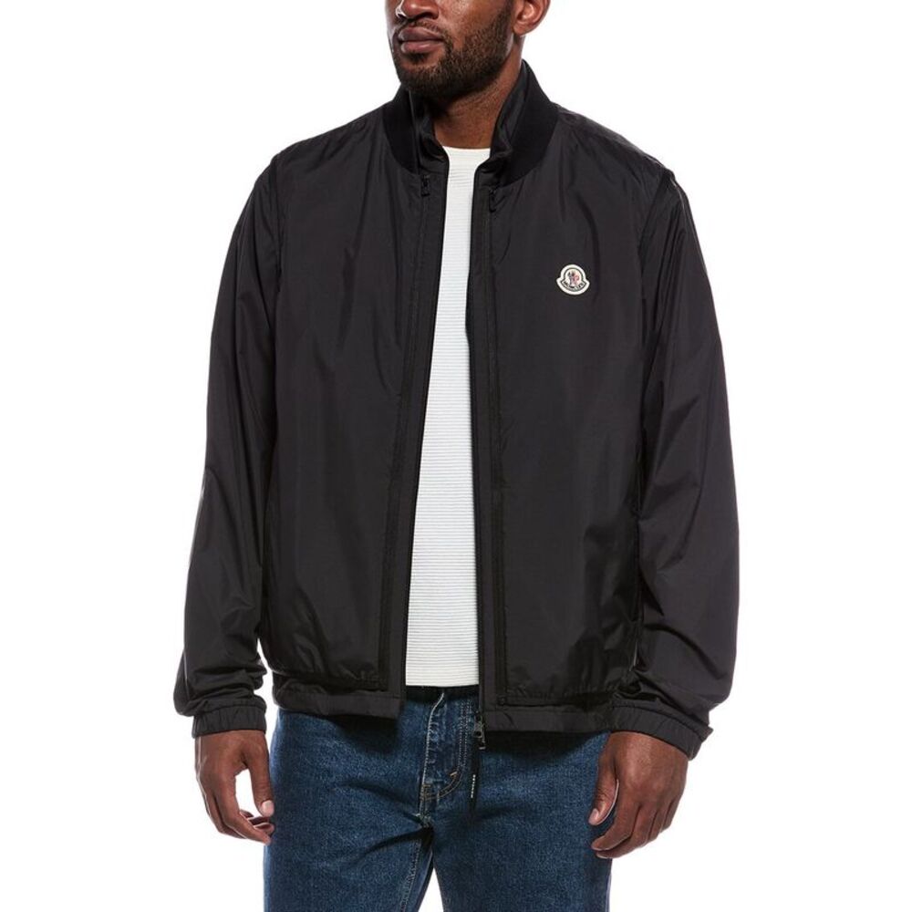 Moncler Mens Rain Jacket, Black